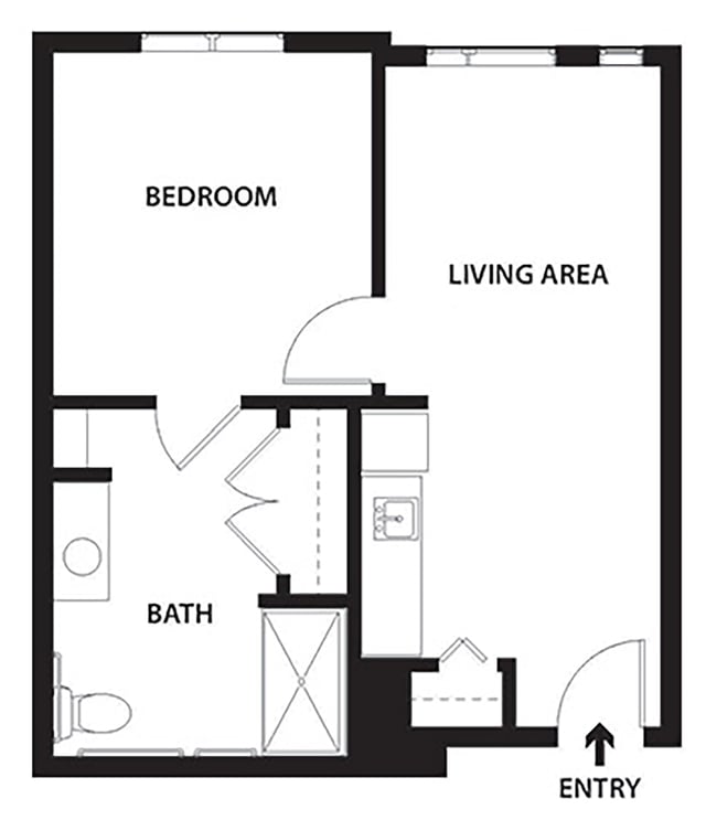 AL_The Gannet One Bedroom - One Bathroom 499 - 502 sq. ft. the lodge at greeley
