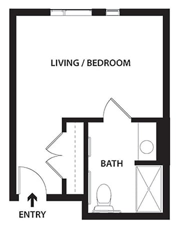 MC_The Bison Private Suite - One Bathroom 320 - 328 sq. ft. the lodge at greeley